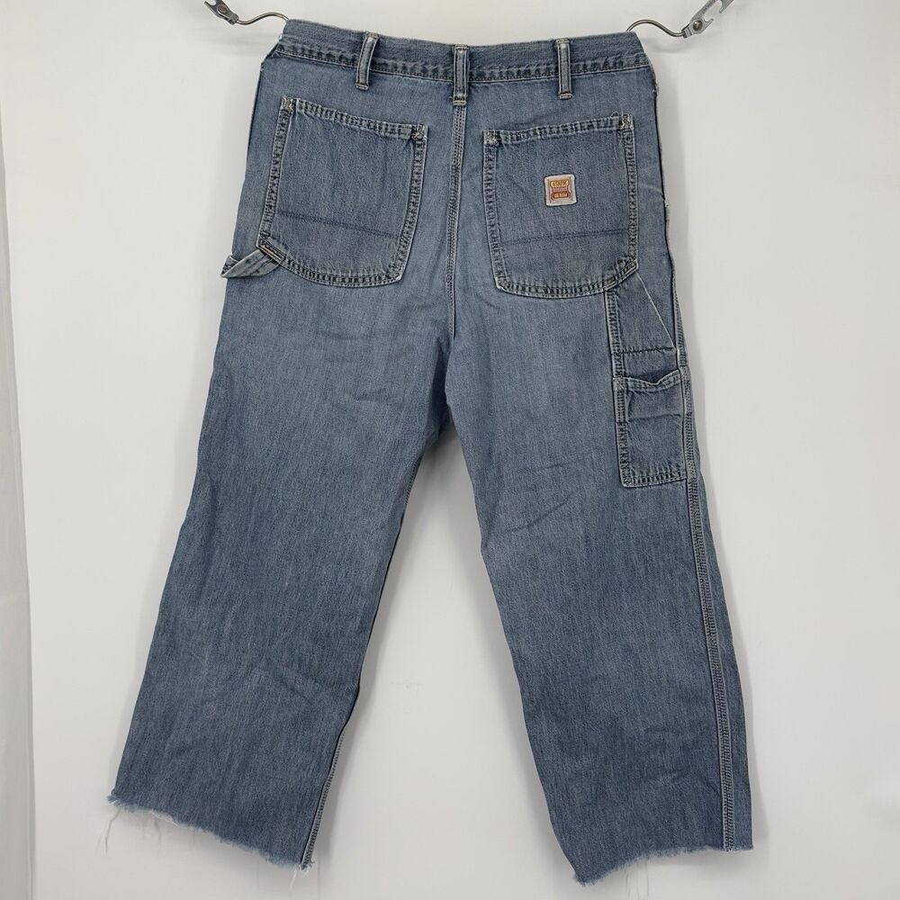 45rpm Blue Wide Leg Jeans Japan womens jeans distress  cropped jeans L